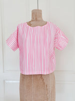 Sample: Candy Cane Cropped Trixie Top