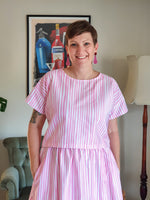 Sample: Candy Cane Cropped Trixie Top