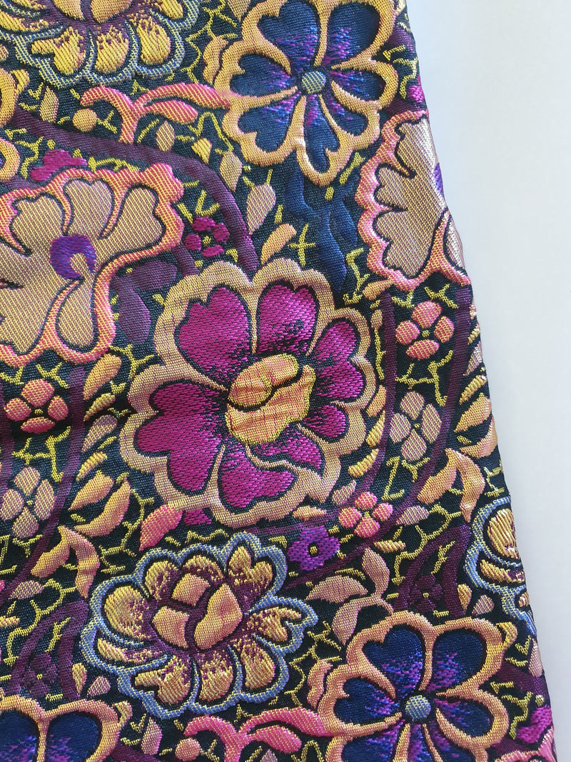 Pink Floral Brocade Minnie Skirt
