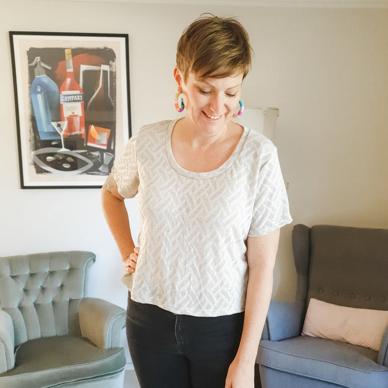 Silver Lurex Iris Top