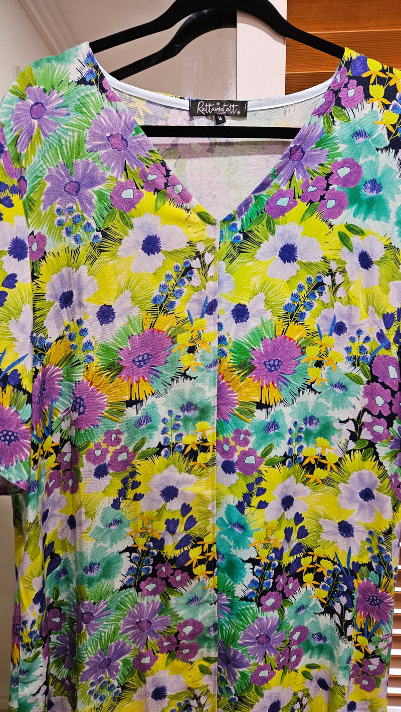 SAMPLE: Floral fantasy Sadie Dress