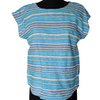 Azure handwoven silk Vivienne Top