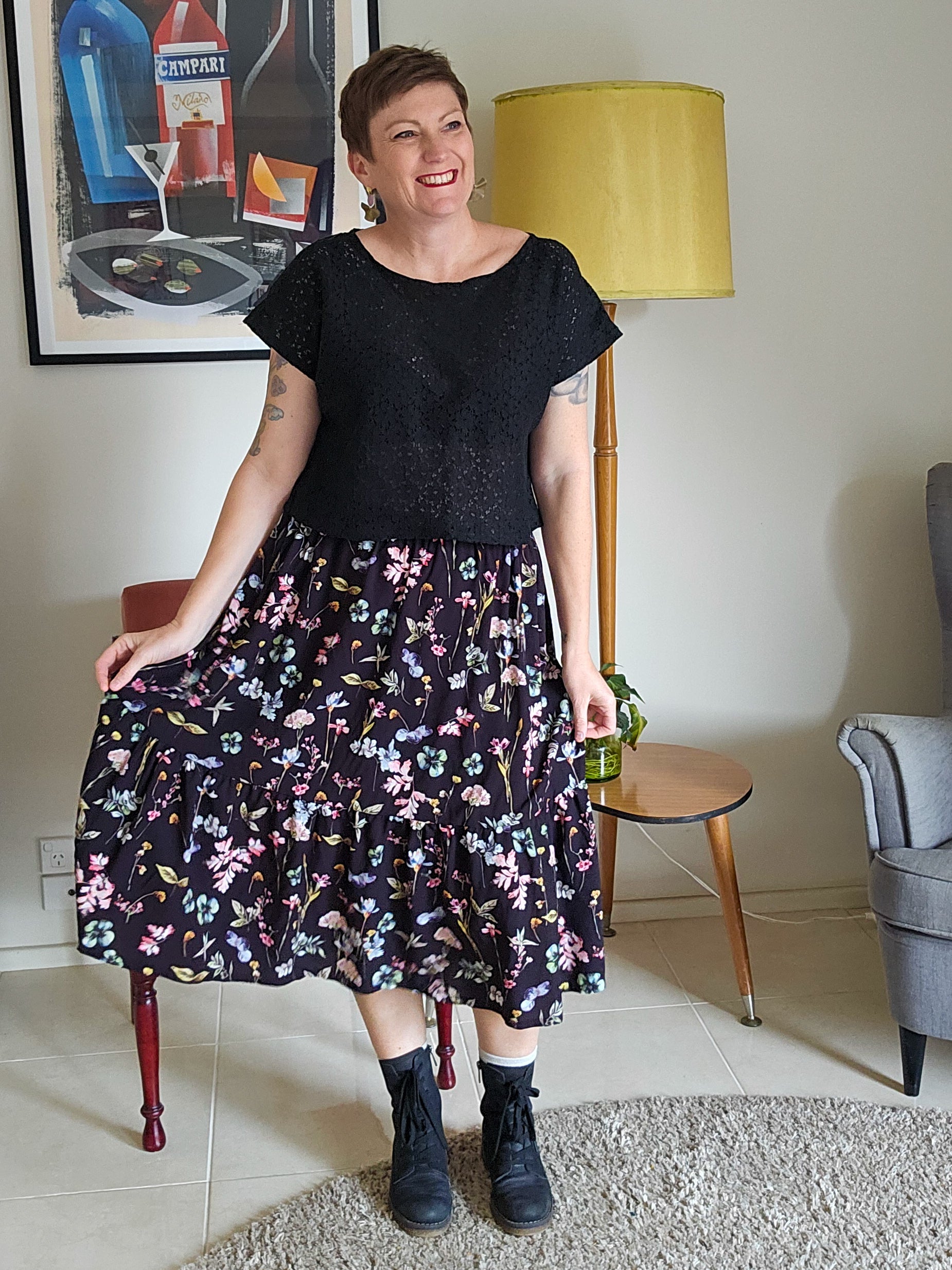 Watercolour Aggie Skirt