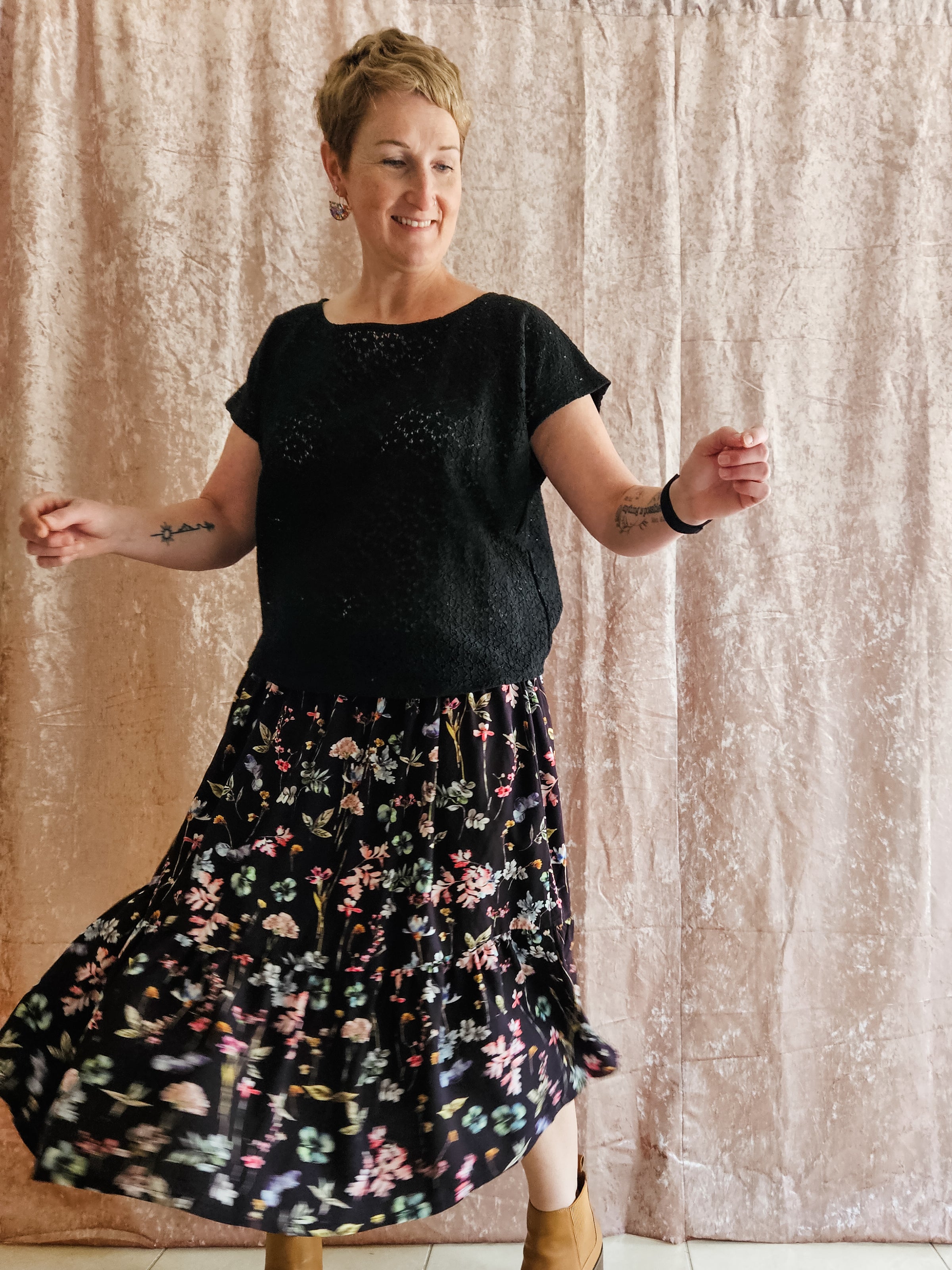 Watercolour Aggie Skirt