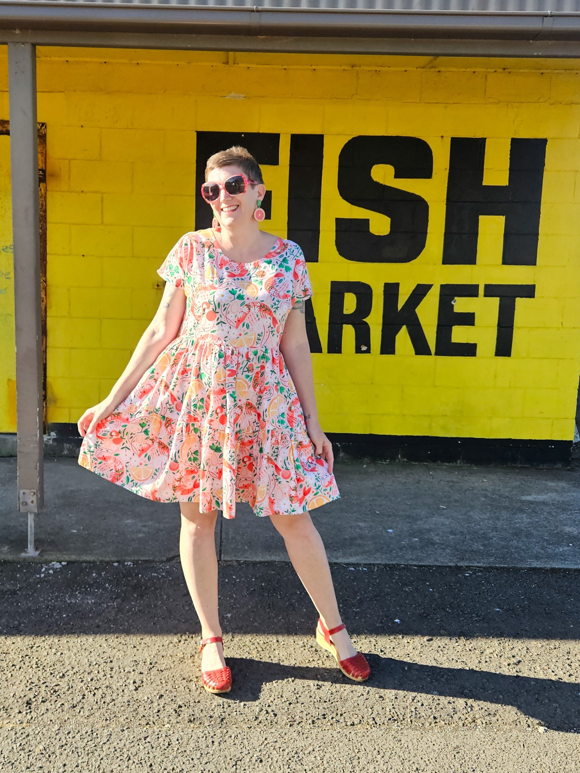 Shrimply the Best Ruby Dress