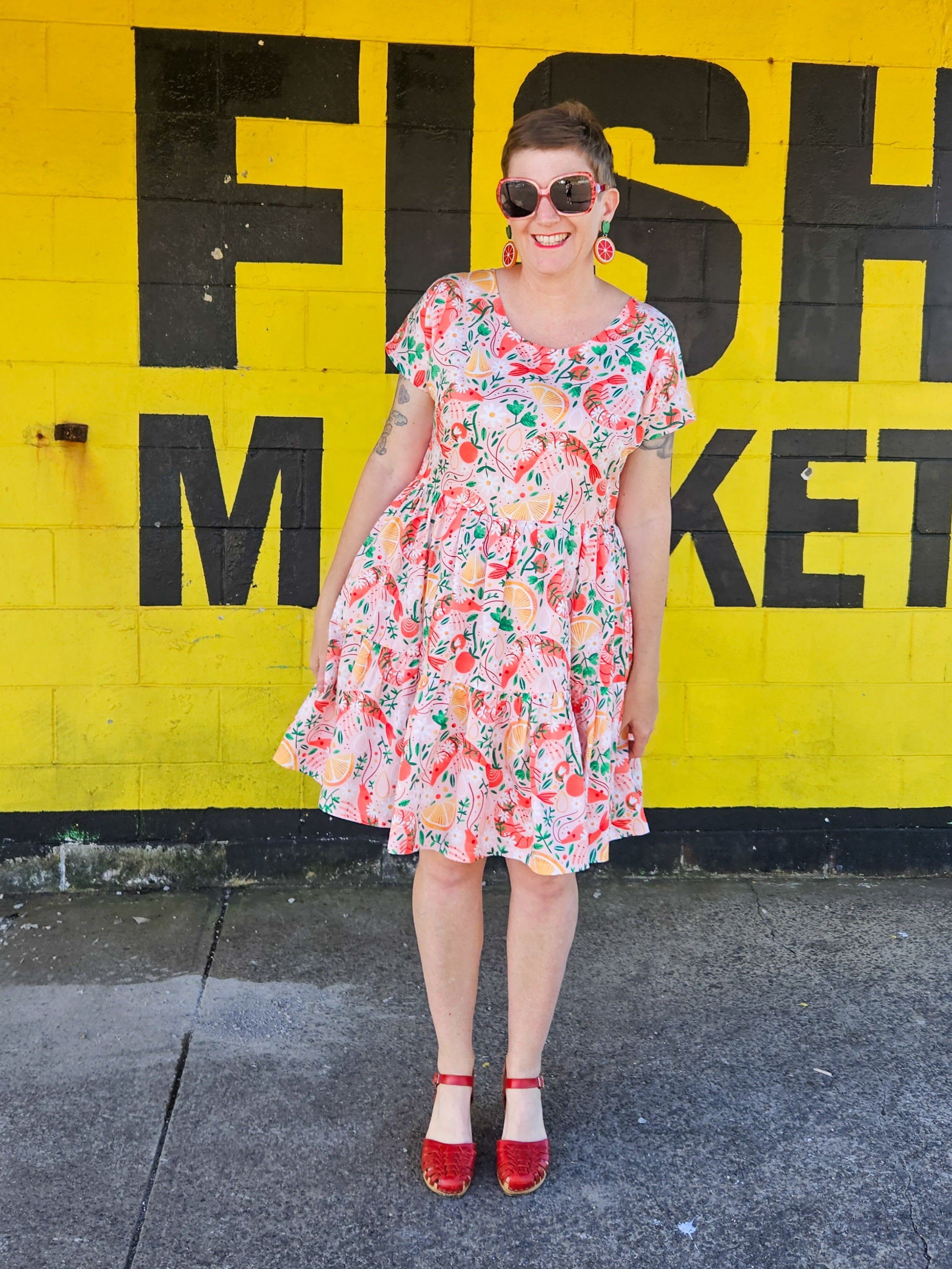 Shrimply the Best Ruby Dress