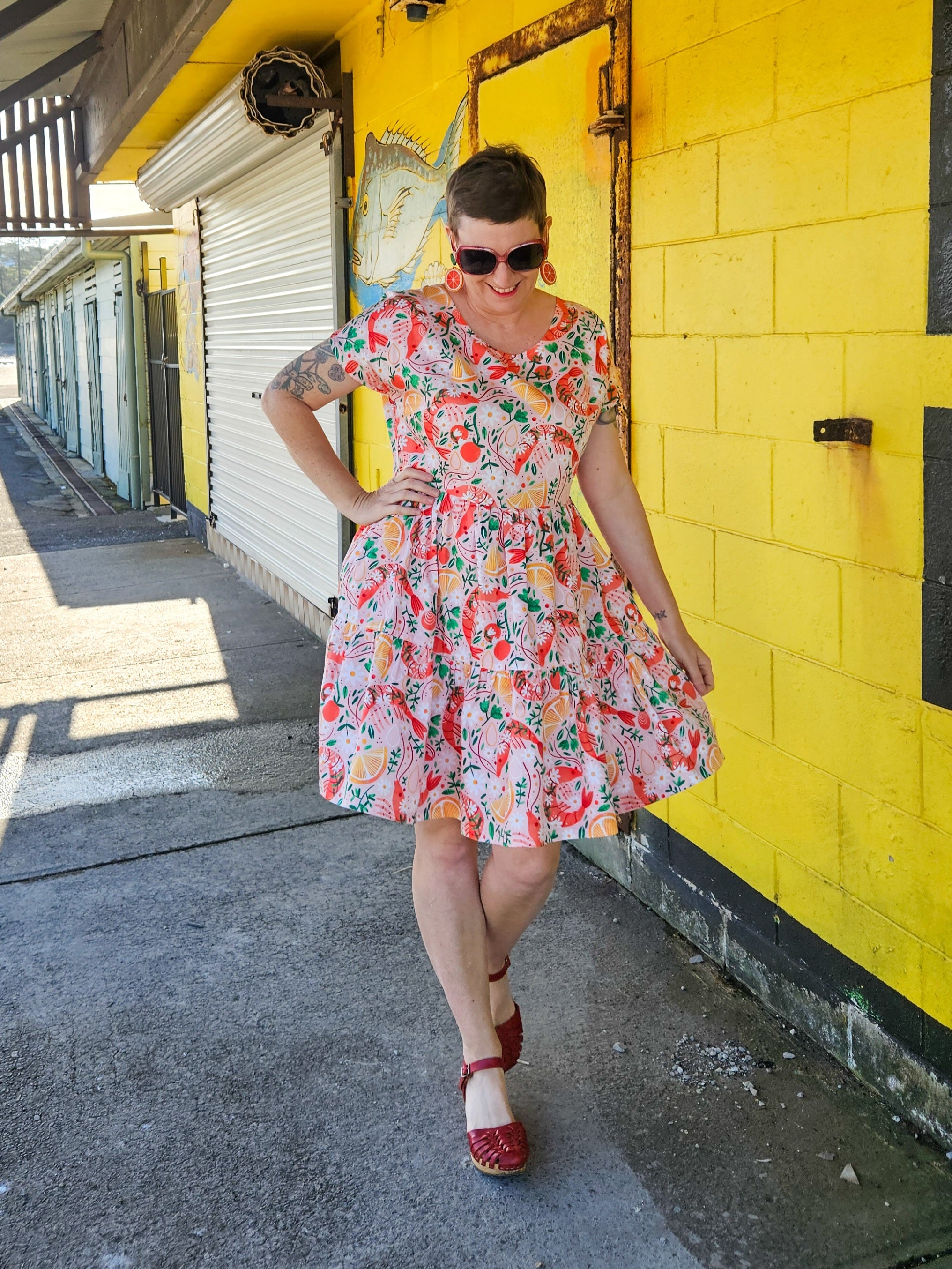 Shrimply the Best Ruby Dress