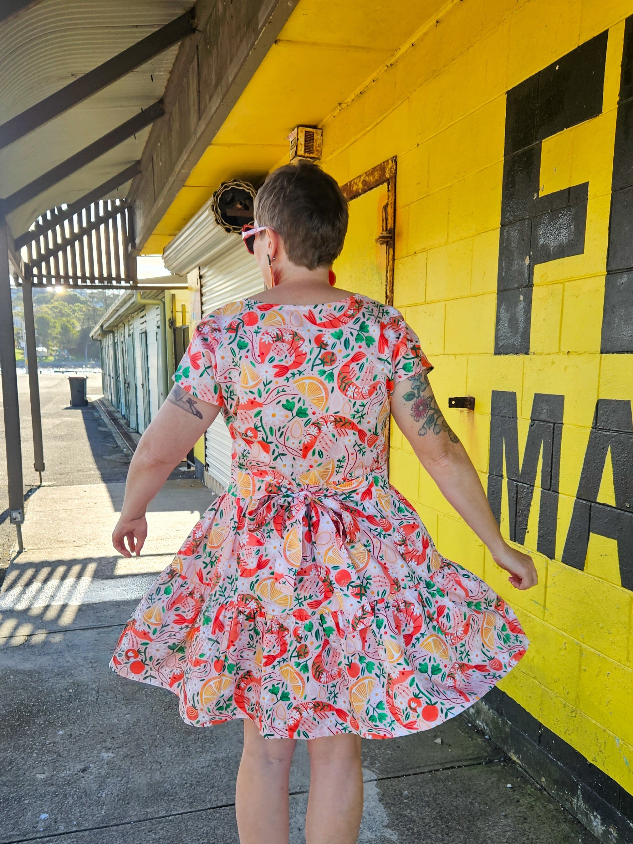 Shrimply the Best Ruby Dress