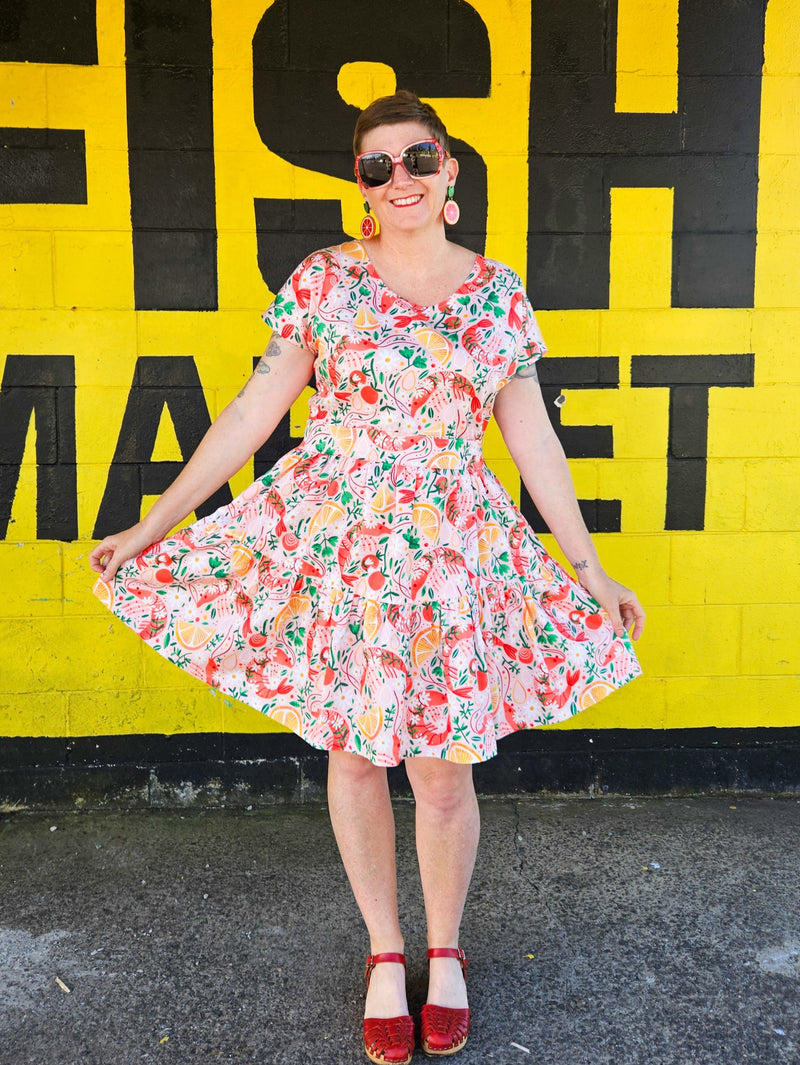 Shrimply the Best Ruby Dress