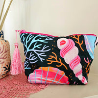 Sea Treasures make-up zip pouch