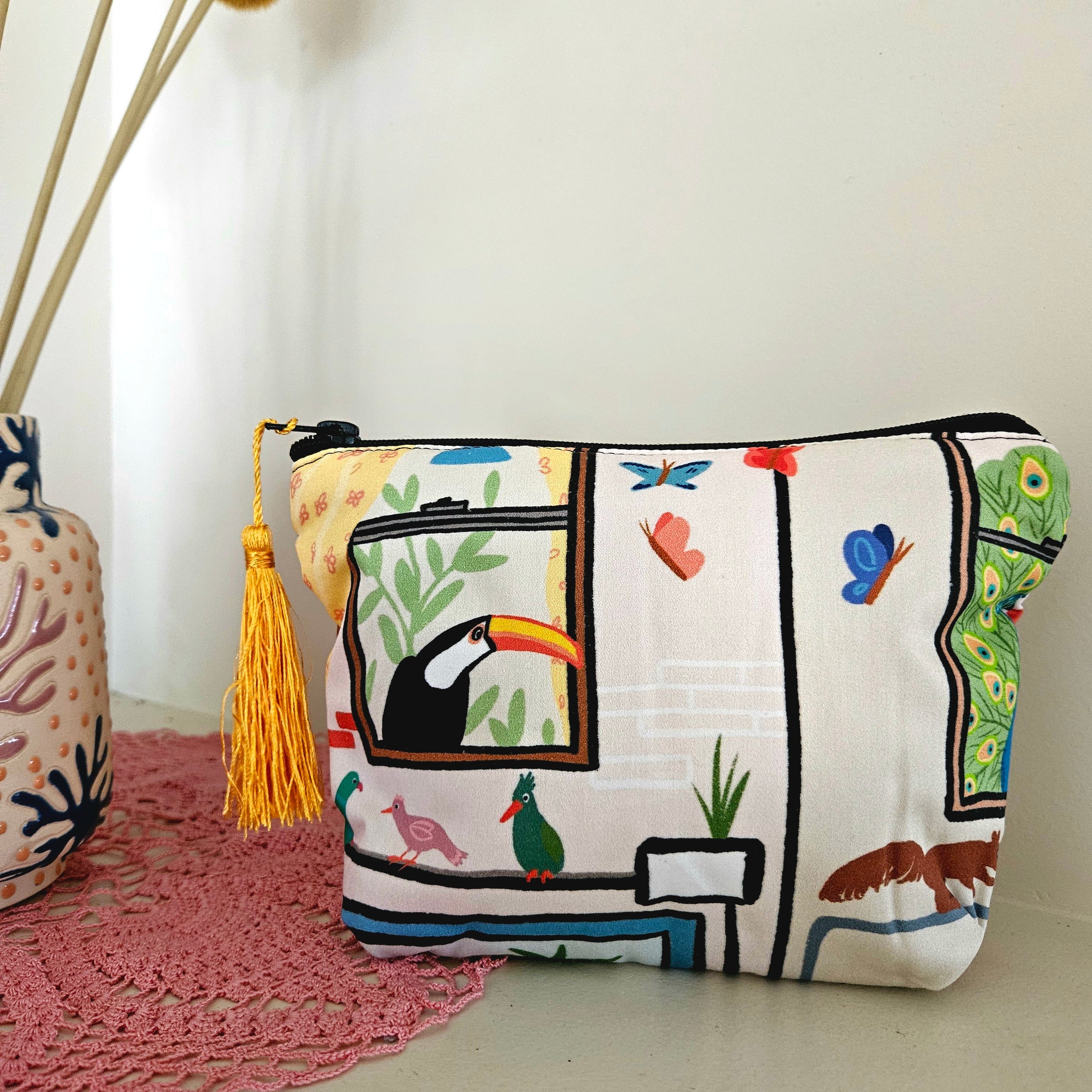 Zoo York make-up zip pouch