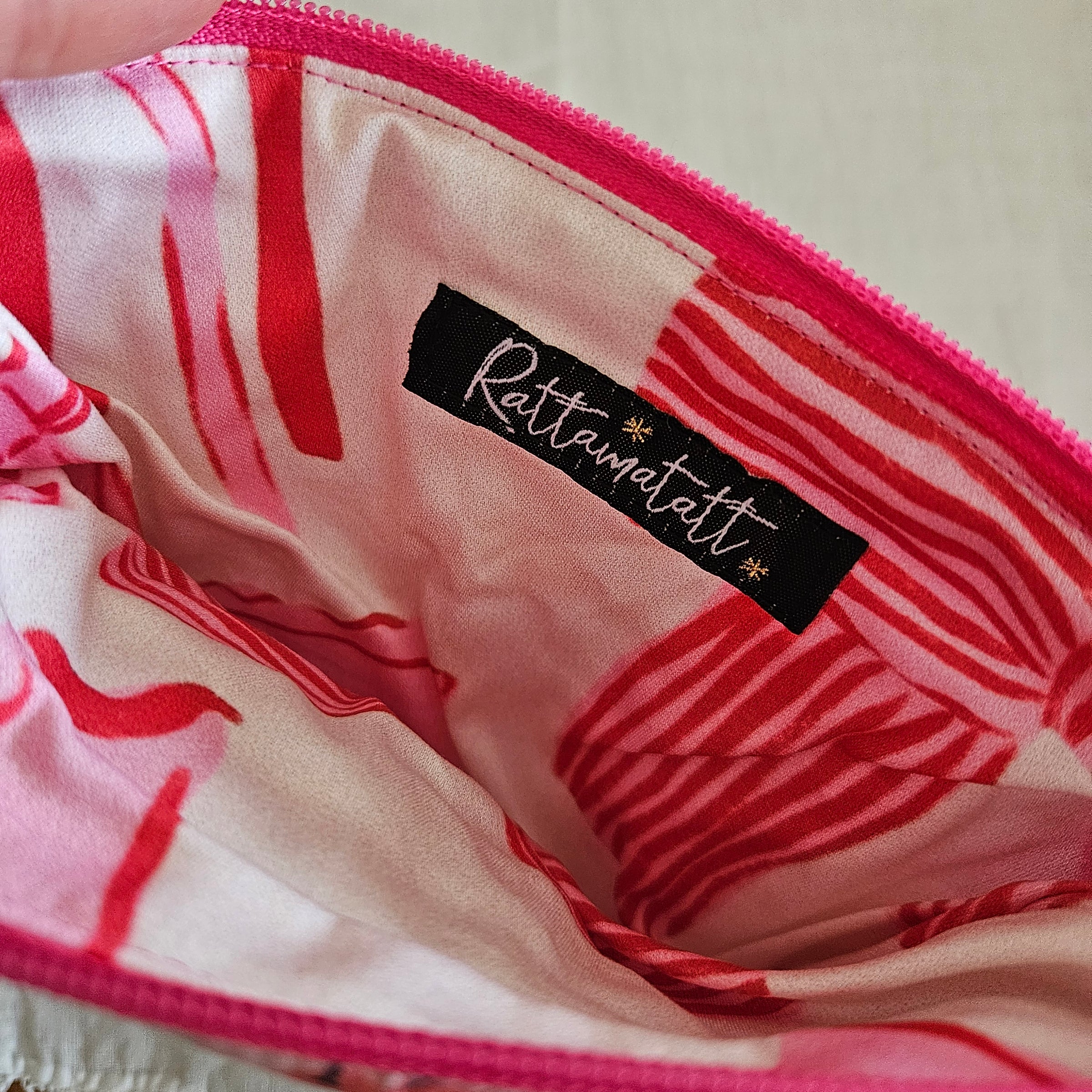 Matchboxes make-up zip pouch