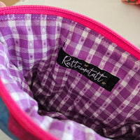 Vibrant make-up zip pouch