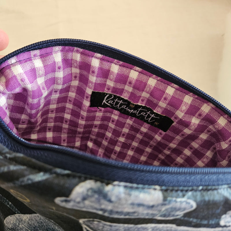 Nightwhale make-up zip pouch