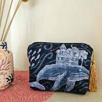 Nightwhale make-up zip pouch