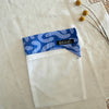 Blue squiggle small laundry/garment bag