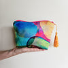 Vibrant make-up zip pouch