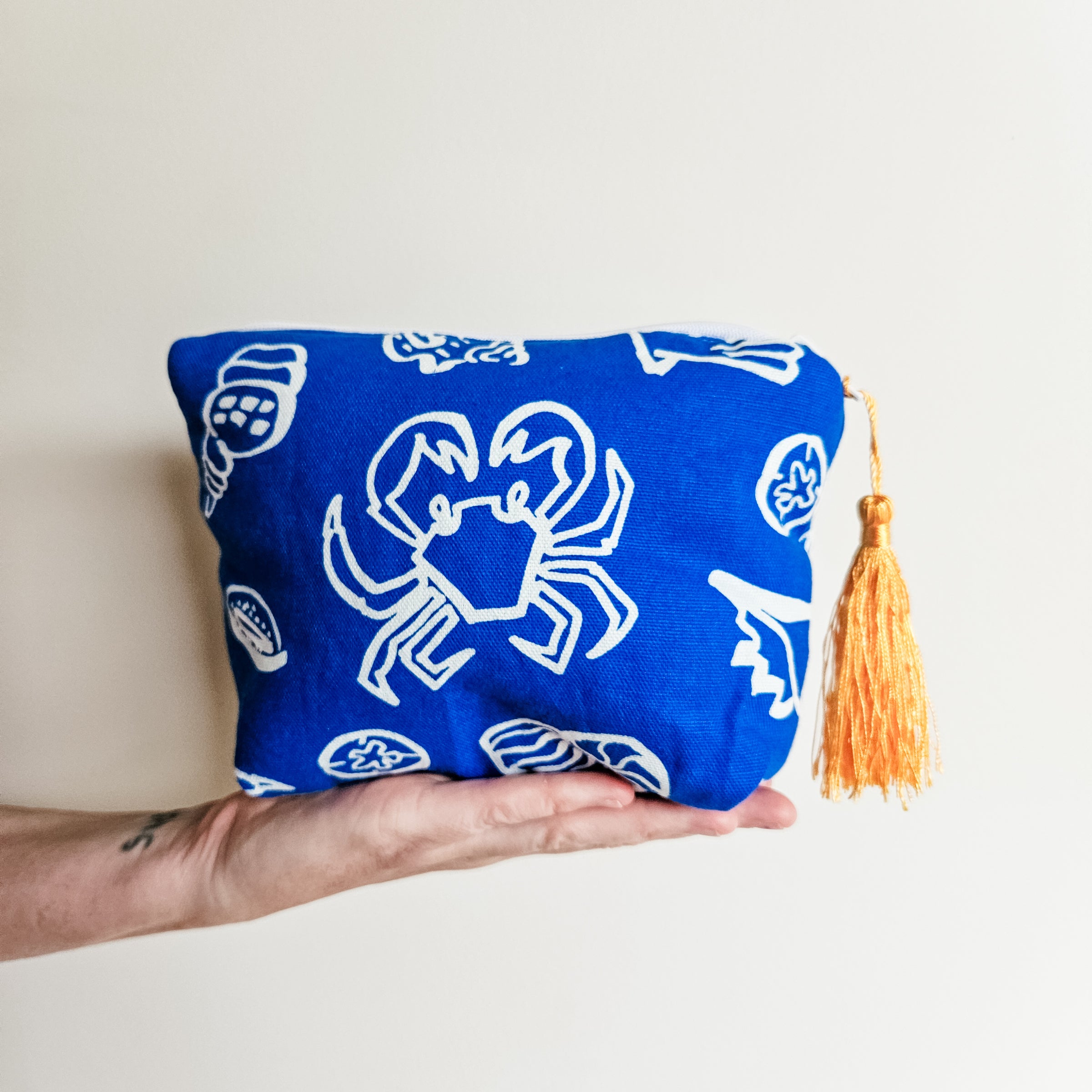 Rock Lobster make-up zip pouch