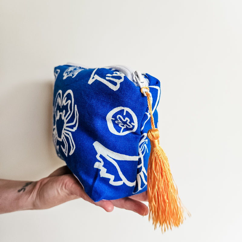 Rock Lobster make-up zip pouch