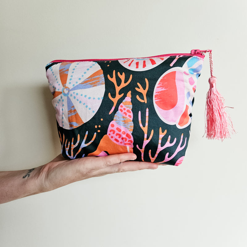 Sea Treasures make-up zip pouch