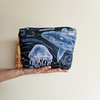 Nightwhale make-up zip pouch