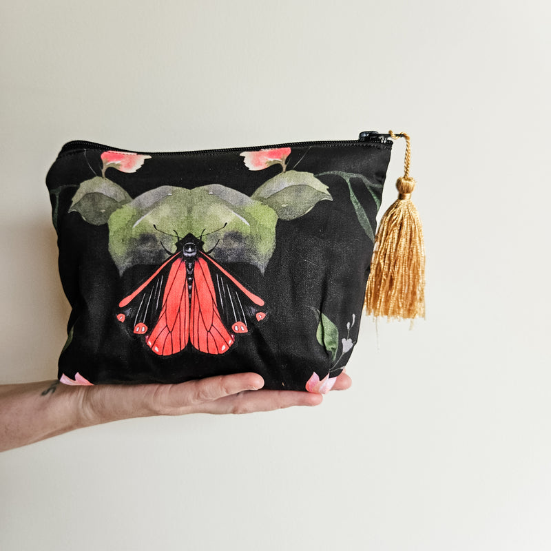 Secret Garden make-up zip pouch