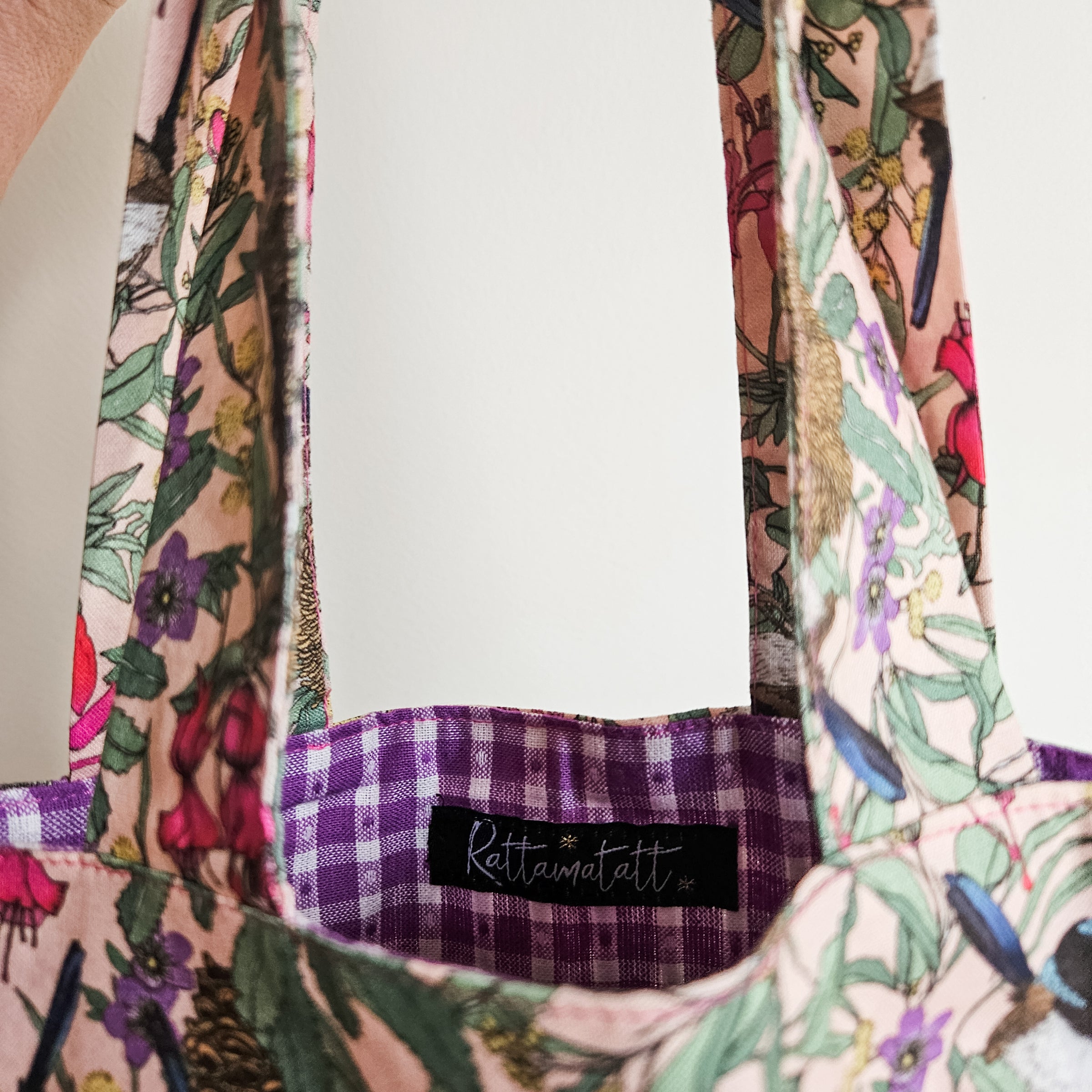 Small Fairy Wren print tote bag
