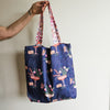 Petal punch print tote bag- Fizzy straps