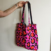 Animal print tote bag