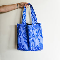 Retro Banksia print tote bag