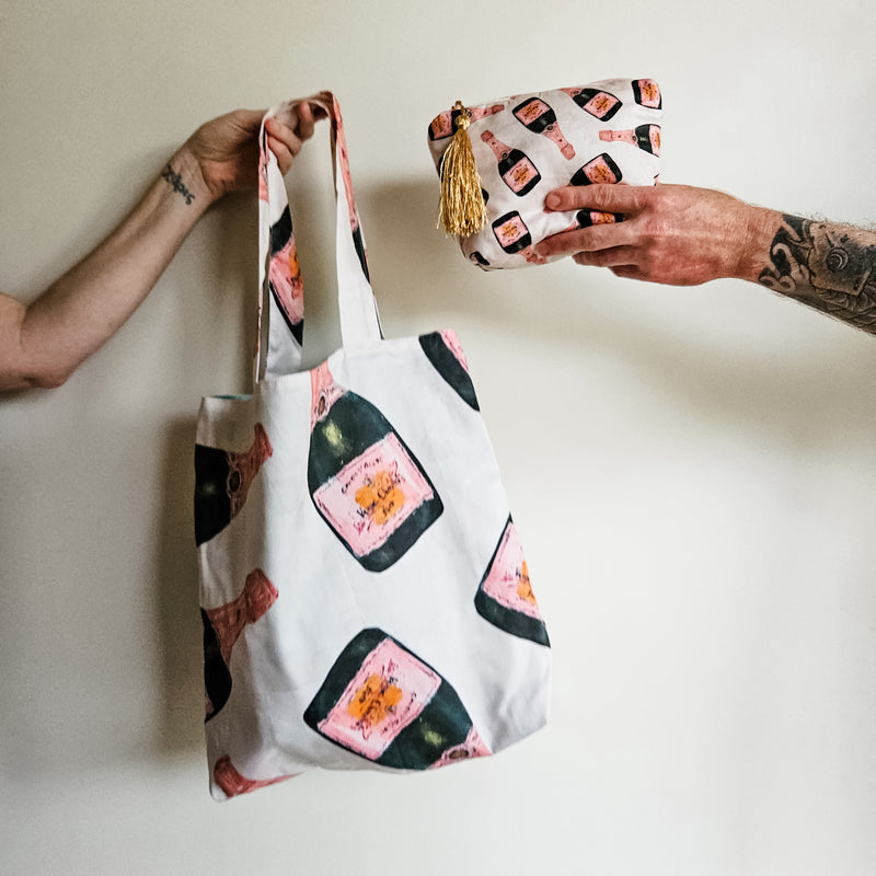 Celebration print tote bag