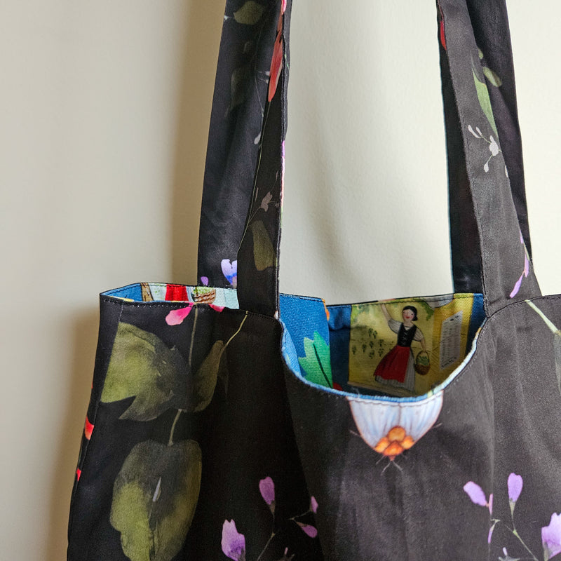Secret Garden print tote bag