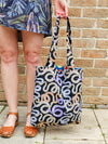Cobra print tote bag