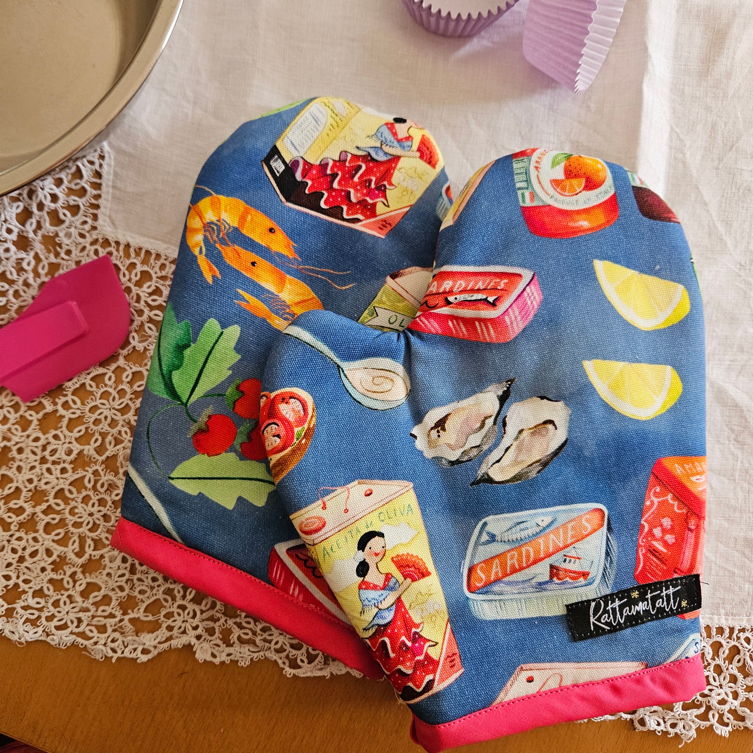 Mediterranean mitts- set