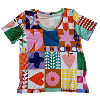 Patchwork Iris Tee