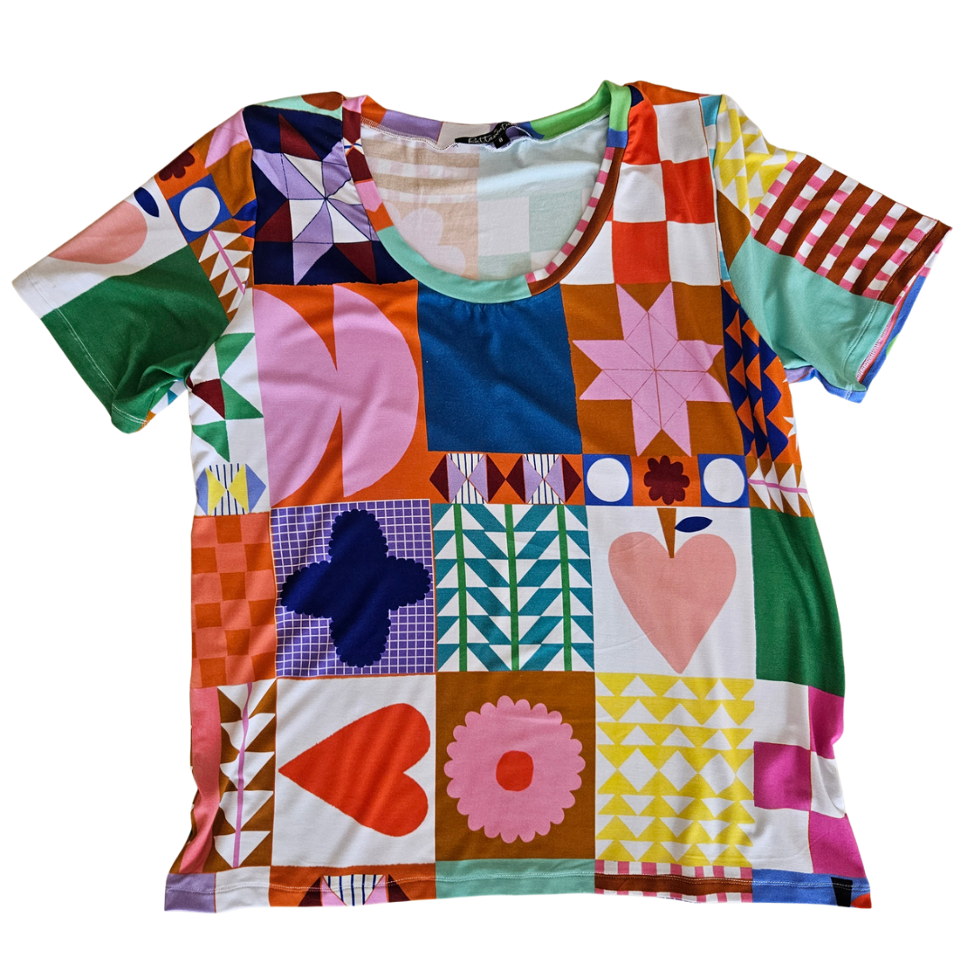 Patchwork Iris Tee