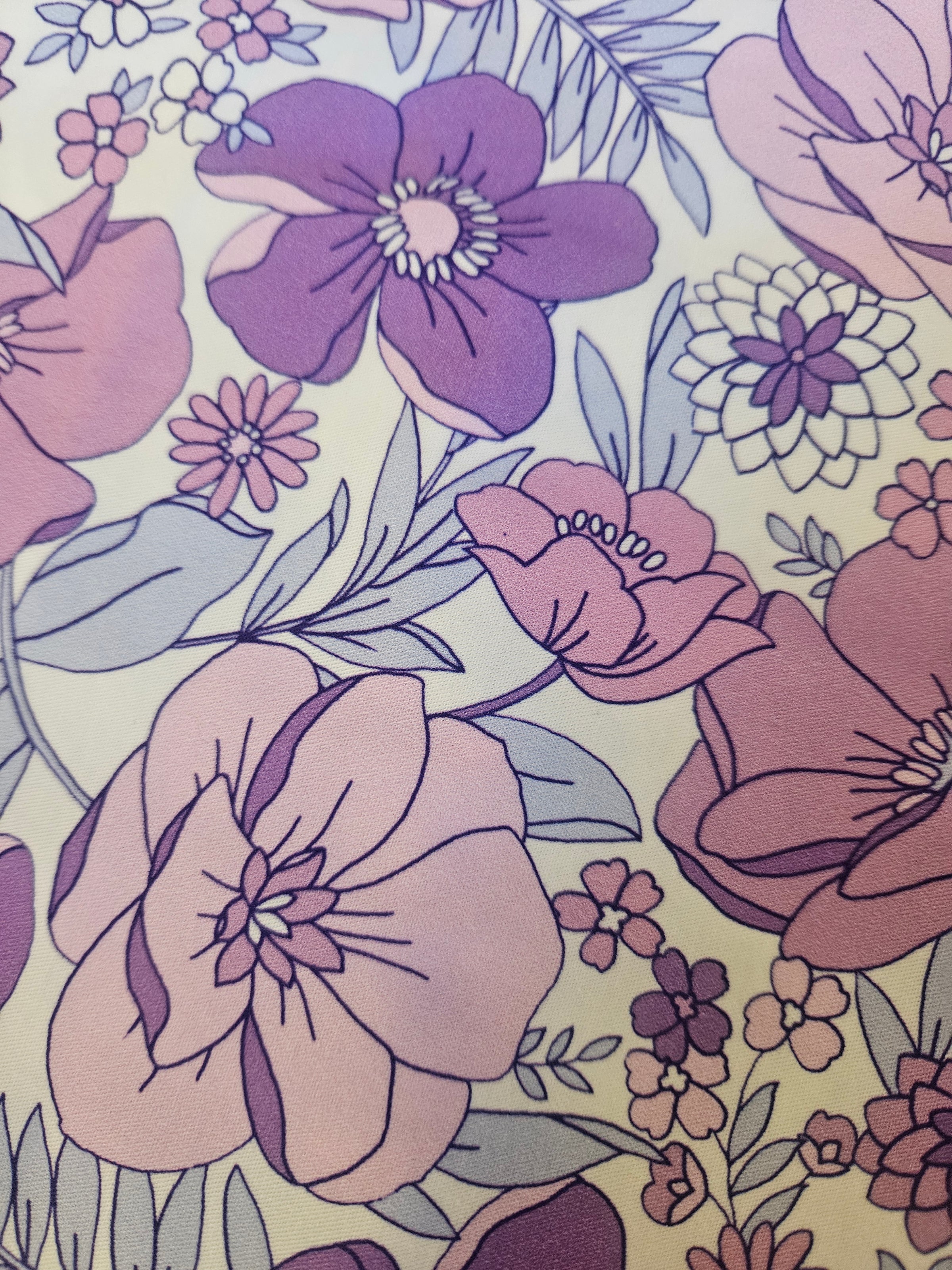 Purple/lilac vintage style floral dress