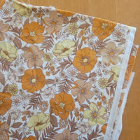 Orange/brown vintage style floral dress