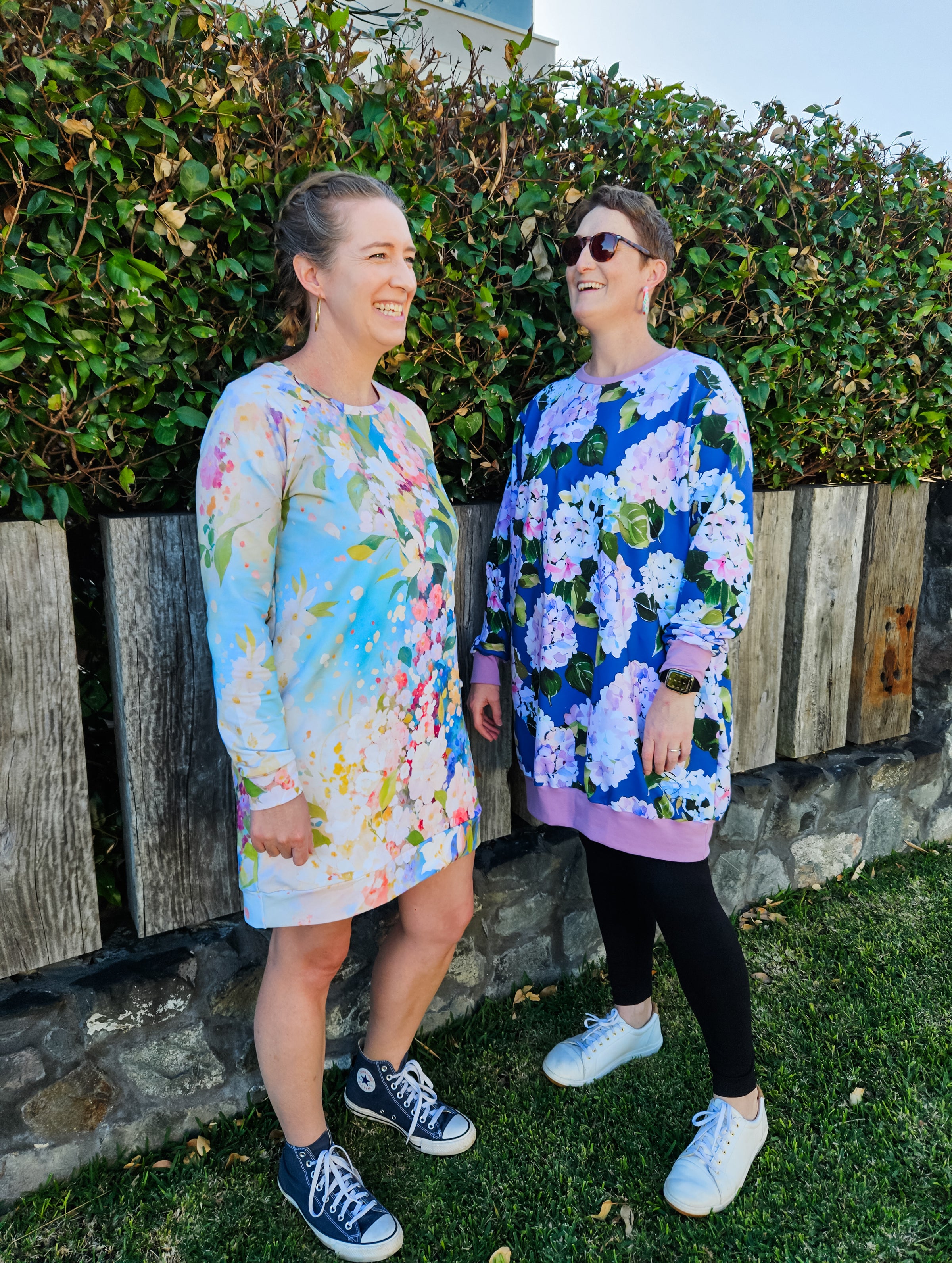 Hydrangeas Tilly Jumper Dress