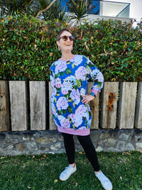 Hydrangeas Tilly Jumper Dress
