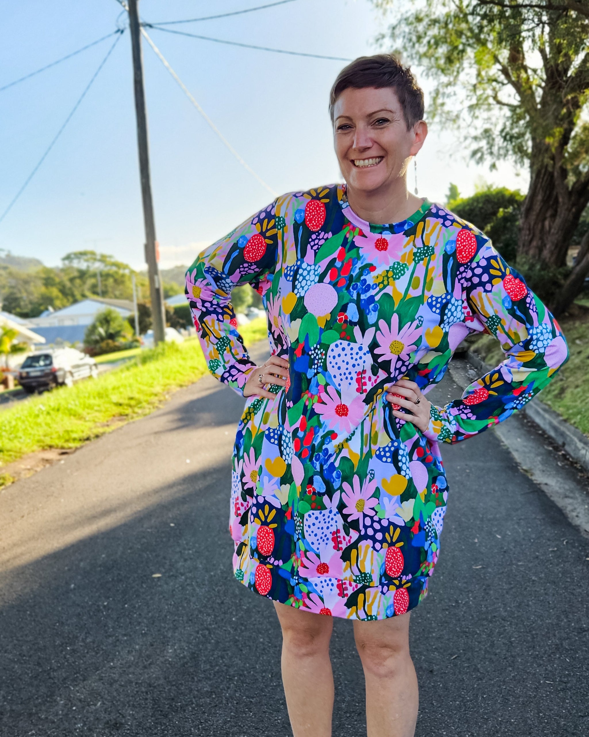 Floral Forest Tilly Jumper Dress