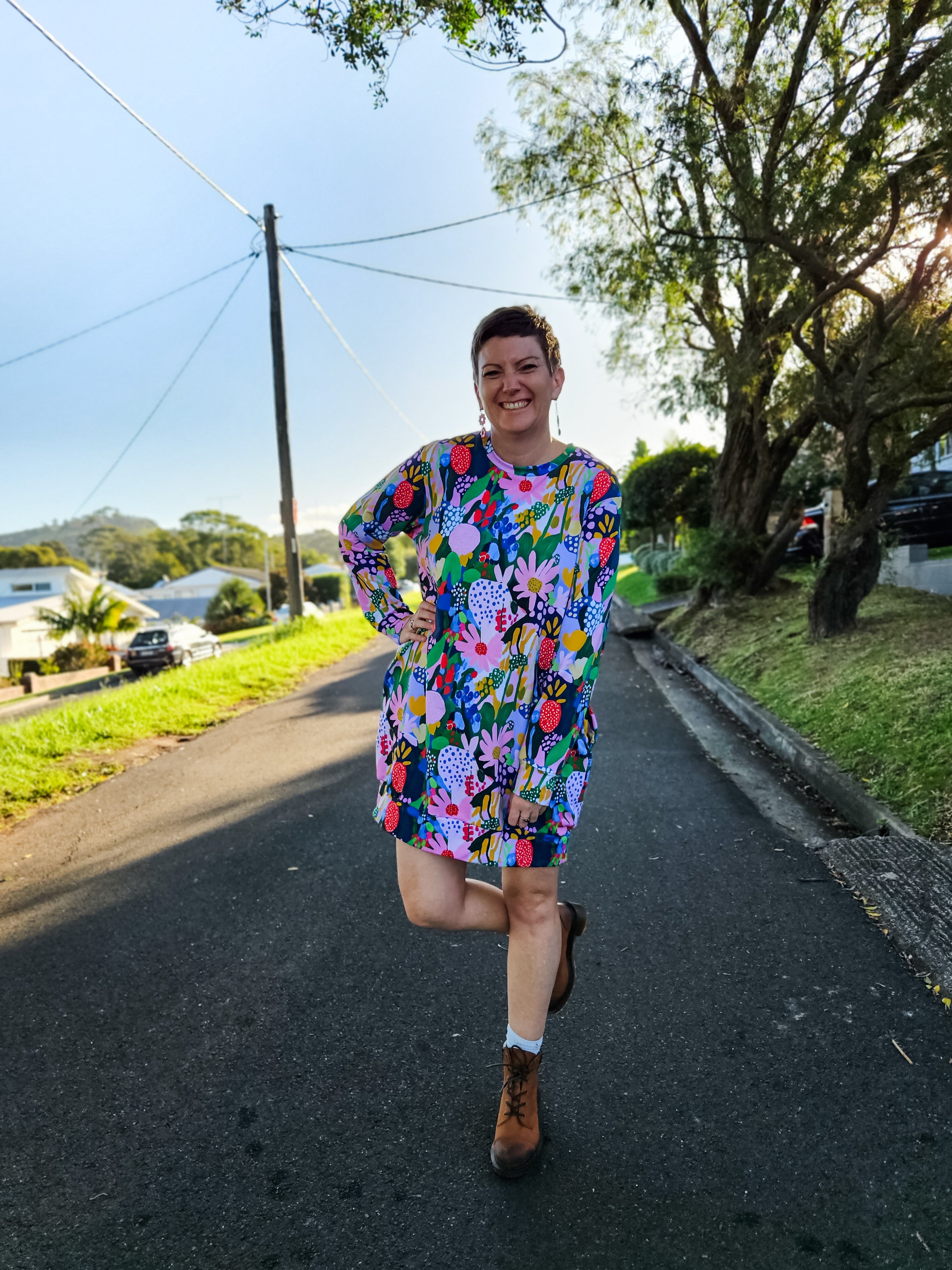 Floral Forest Tilly Jumper Dress