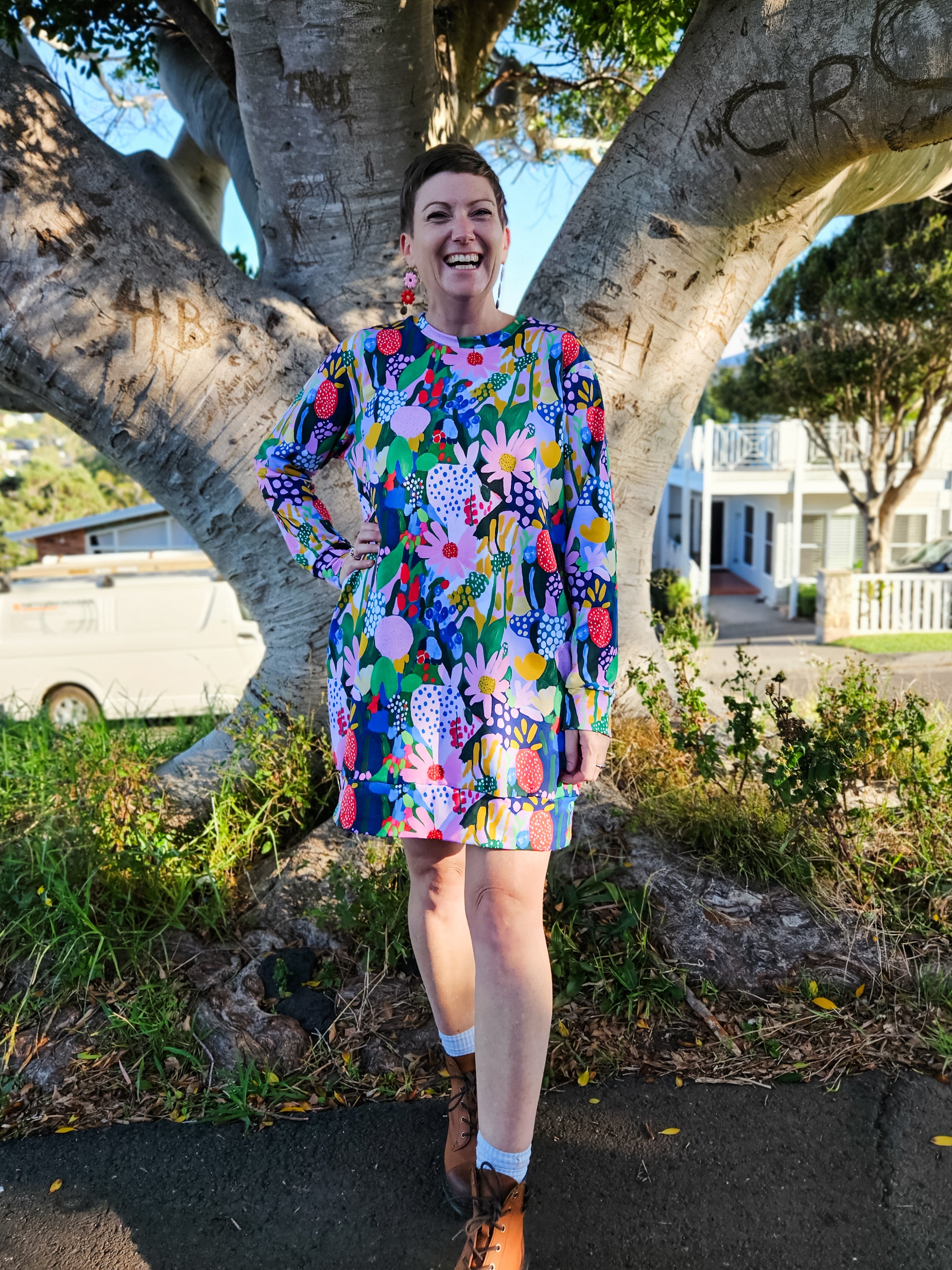 Floral Forest Tilly Jumper Dress