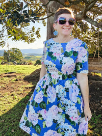 Hydrangeas Mary Jane Dress