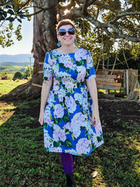Hydrangeas Mary Jane Dress