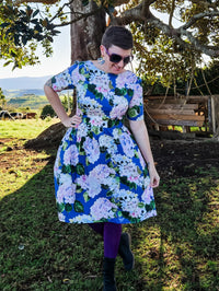 Hydrangeas Mary Jane Dress