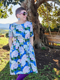 Hydrangeas Mary Jane Dress