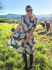 Hydrangeas Mary Jane Dress