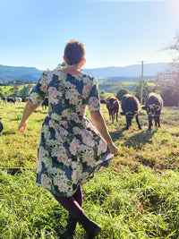 Hydrangeas Mary Jane Dress