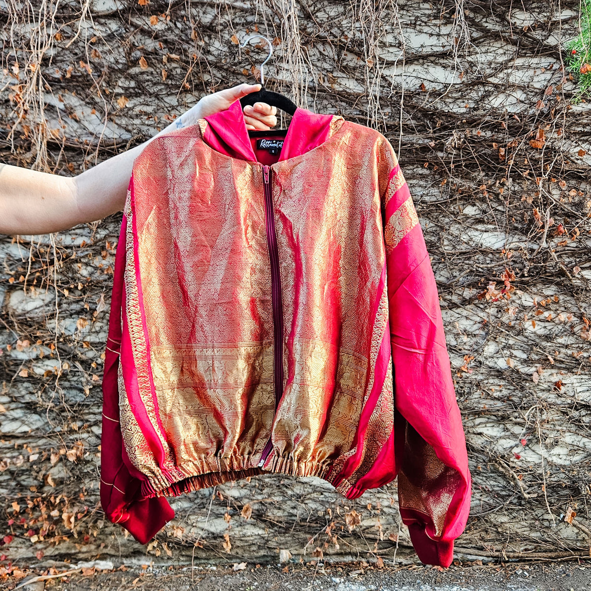 Red/gold Sushila Jacket- Medium